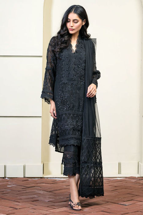 Scallop lace black