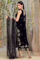 Picture of Frosty gold on black velvet