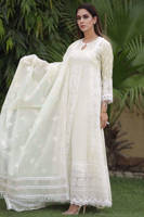 Picture of Chikankari angarkha with dupatta