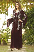 Picture of Sparkle Bail Kaftan - Maroon