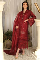 Picture of Chikankari Maroon - Full set