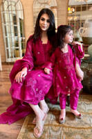 Picture of Multi Bow Long Magenta