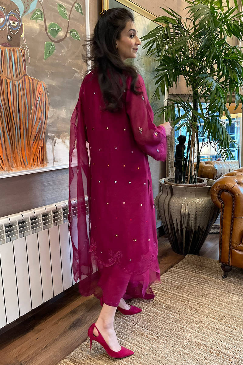 Picture of Multi Bow Long Magenta