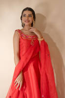 Picture of Coral Rose With Pants and Dupatta