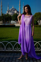 Picture of Lavender blossoming lilac gown