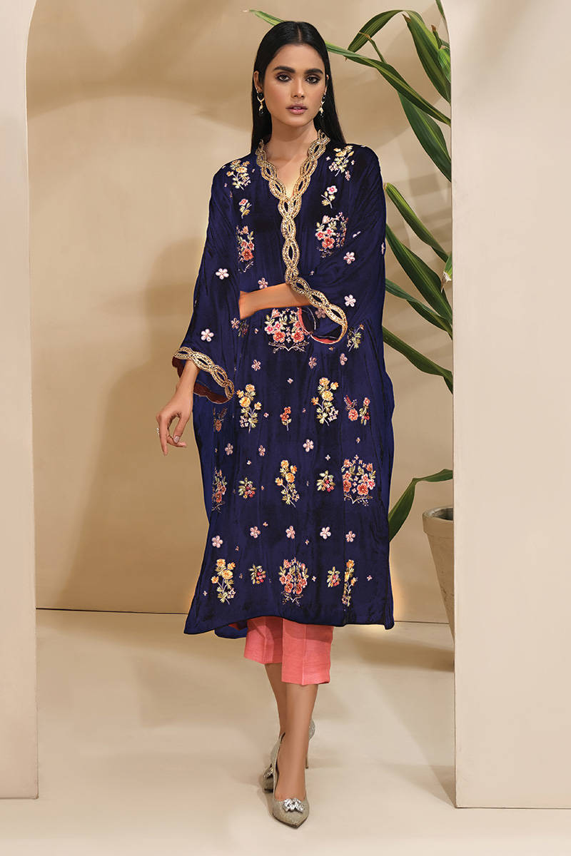 Picture of Confetti Velvet Phiran With Pants