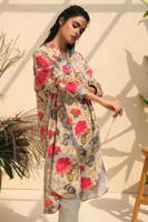 Picture of Red Floral Print Khadar