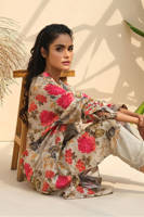 Picture of Red Floral Print Khadar