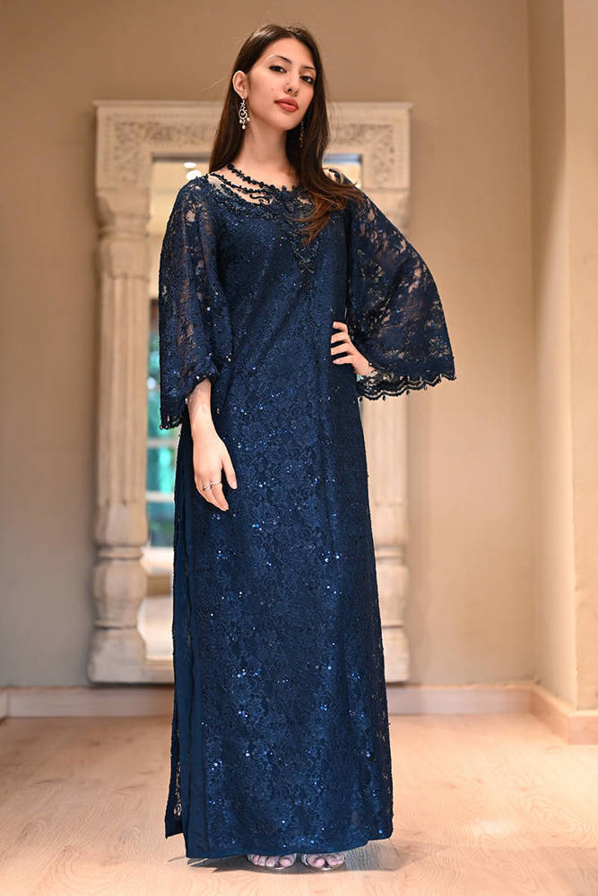 Picture of Teal Lace Crystal with Pants