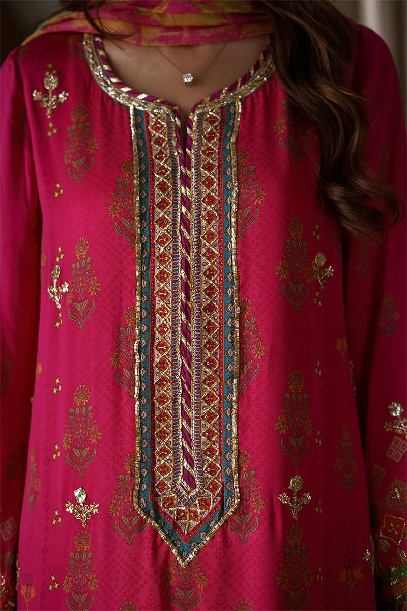 Picture of Crimson Festive With Dupatta And Pants