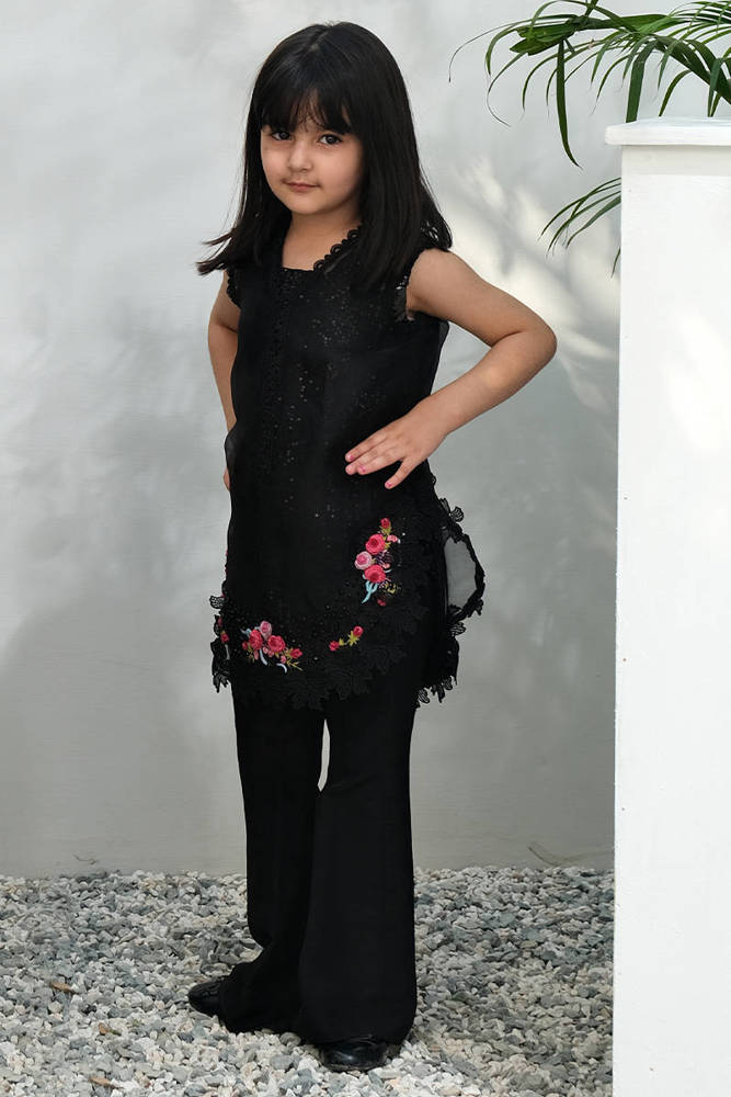 Picture of Black Sparkle Rose Kid