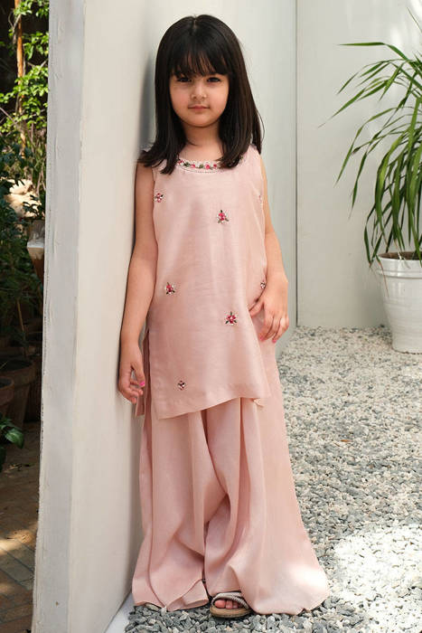 Pink Silk Floral Kid