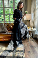 Picture of Black Rose Net with Pants and Dupatta