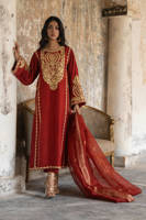 Picture of Rust Gotta With Pant And Dupatta