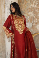 Picture of Rust Gotta With Pant And Dupatta