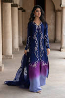 Picture of Midnight Ombre Silk With Pants