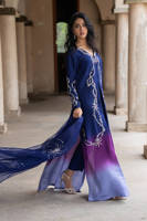 Picture of Midnight Ombre Silk With Pants