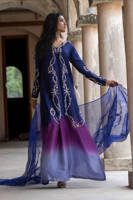 Picture of Midnight Ombre Silk With Pants