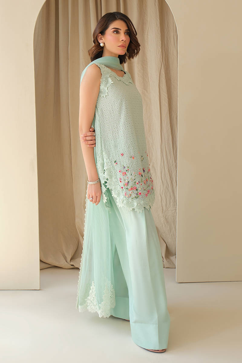 Picture of Aqua June with Dupatta and Shalwar
