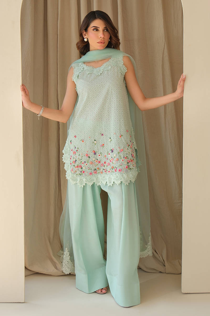 Picture of Aqua June with Dupatta and Shalwar