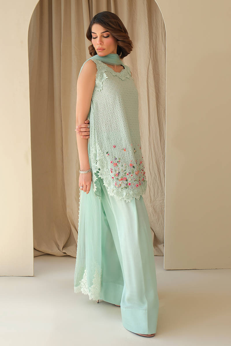 Picture of Aqua June with Dupatta and Shalwar