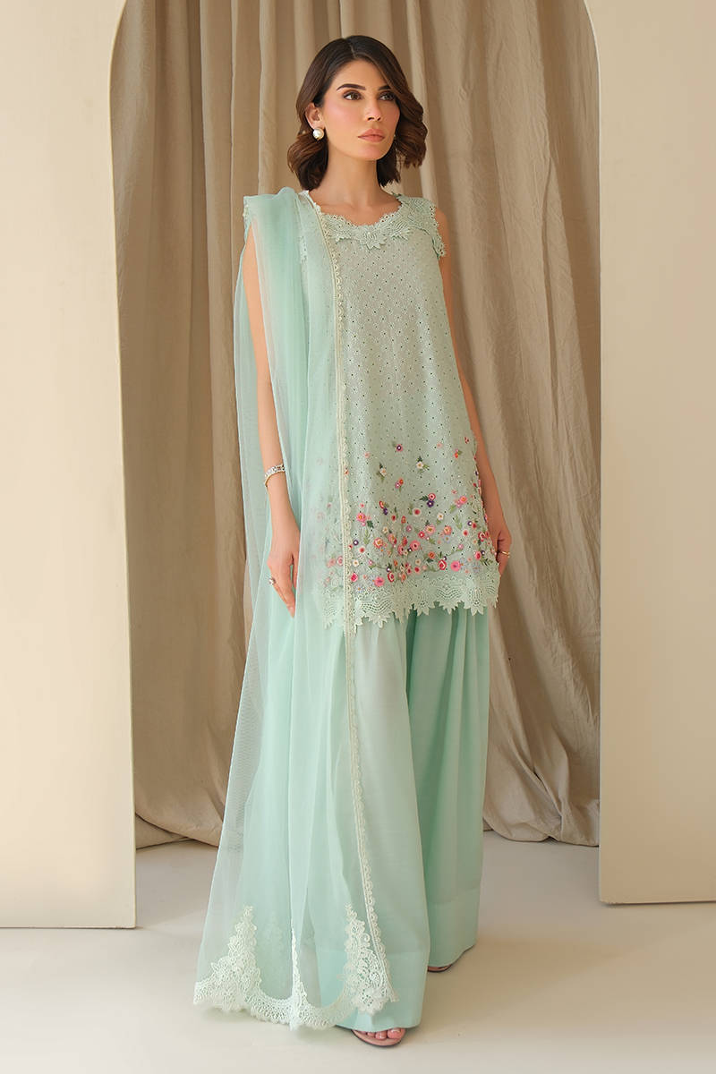 Picture of Aqua June with Dupatta and Shalwar