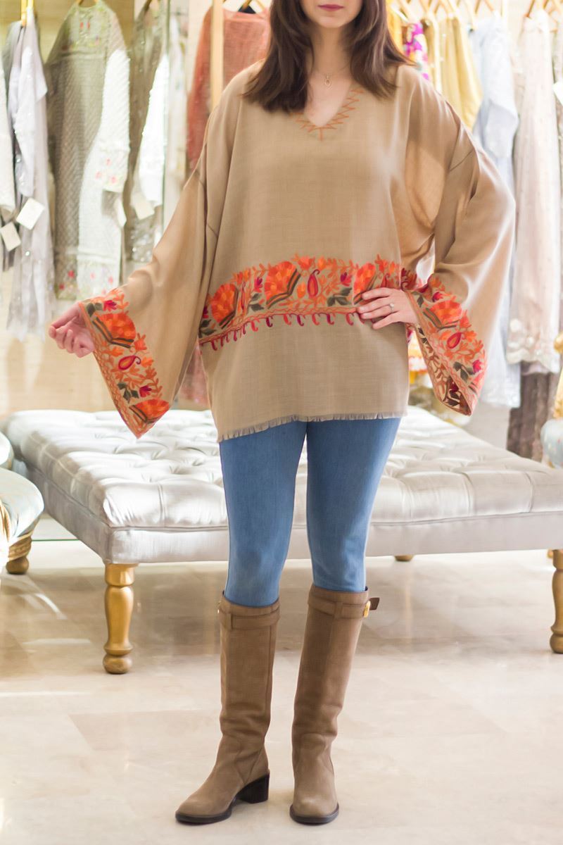 Picture of Shawl shirt (fawn)