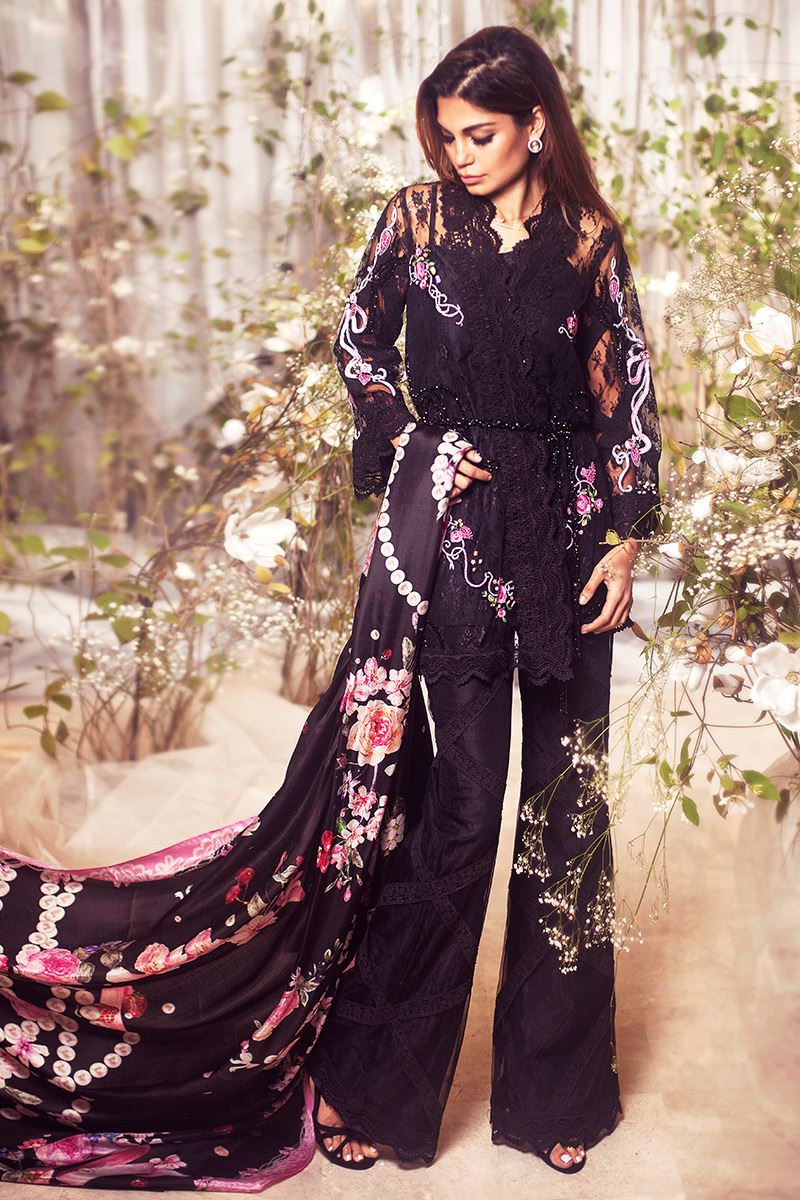 Picture of Black ribbon lace with pants