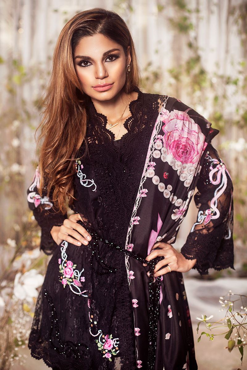 Picture of Black ribbon lace with pants