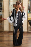 Picture of Black and white jacket set