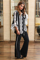 Picture of Black and white jacket set