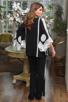 Picture of Black and white jacket set
