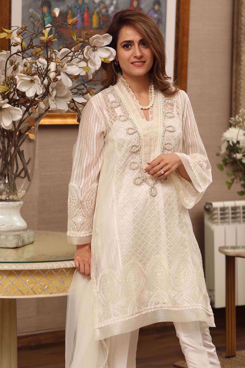 Picture of Pearl twist - white