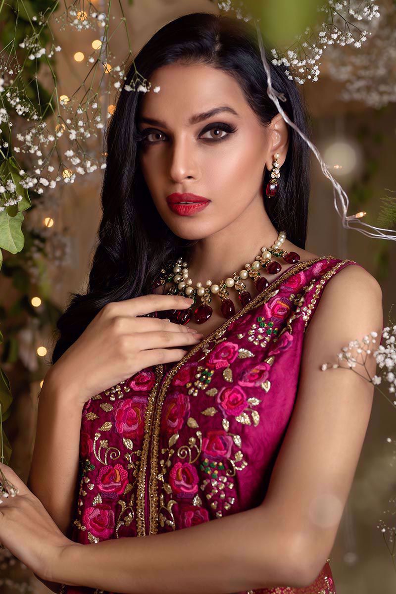 Picture of Crimson peshwas with pants