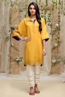 Picture of Collar shirt with laser and embroidery