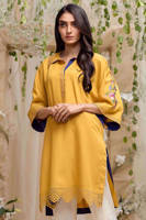 Picture of Collar shirt with laser and embroidery