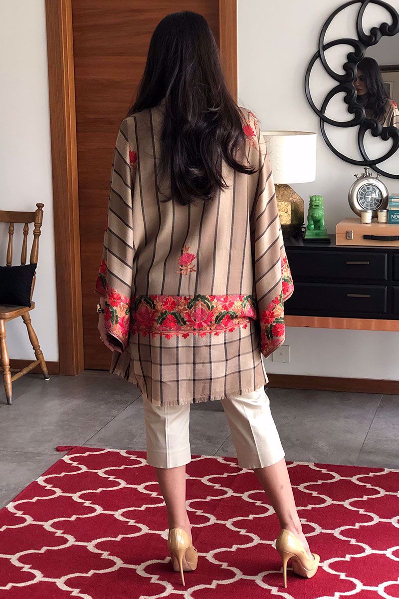 Picture of Stripe Shawl Shirt