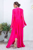 Picture of Silk slit gown with pants