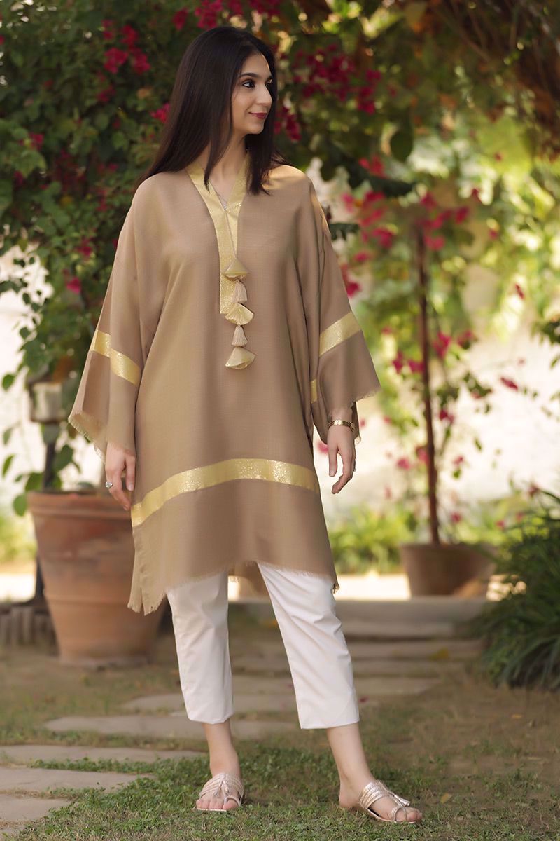 Picture of Fawn shawl shirt