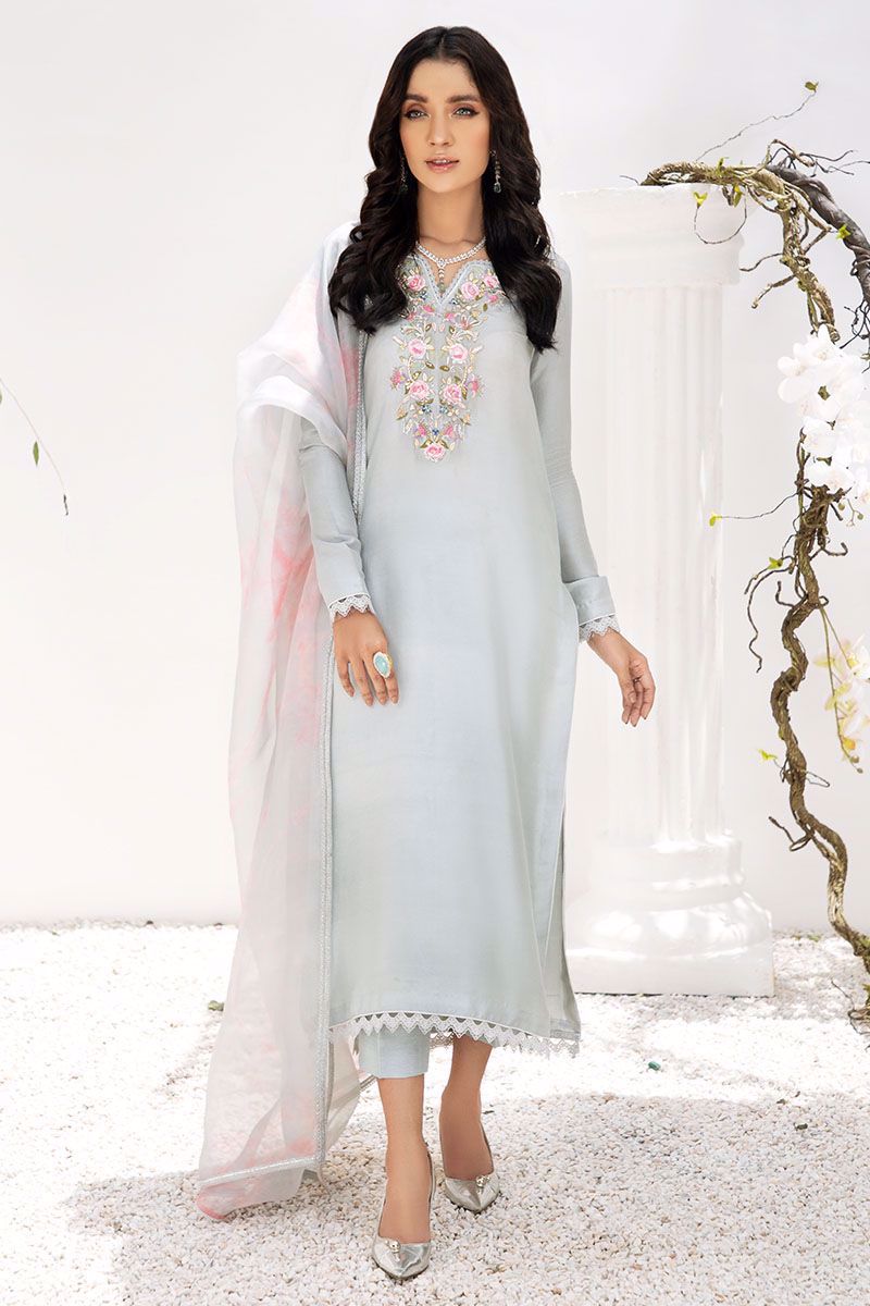 Picture of Pink Silk Rose Shirt With Pants