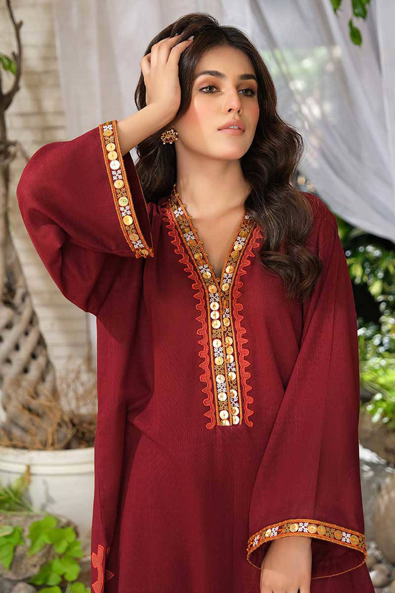 Picture of Rustic Maroon with pants