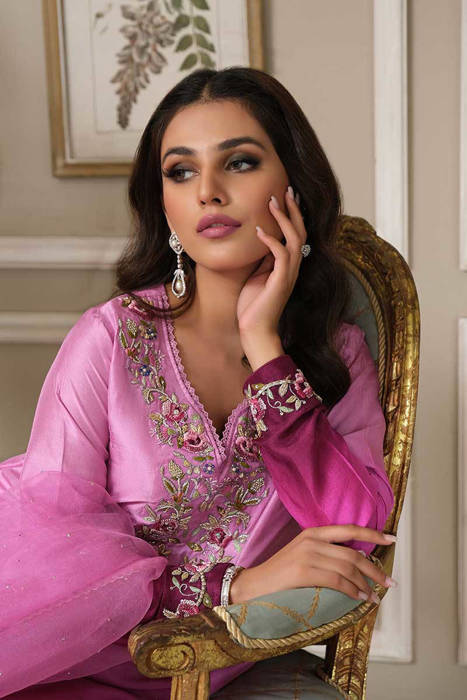 Shaded Silk Rose Full Suit