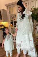 Picture of Floral Chikan Light Blue