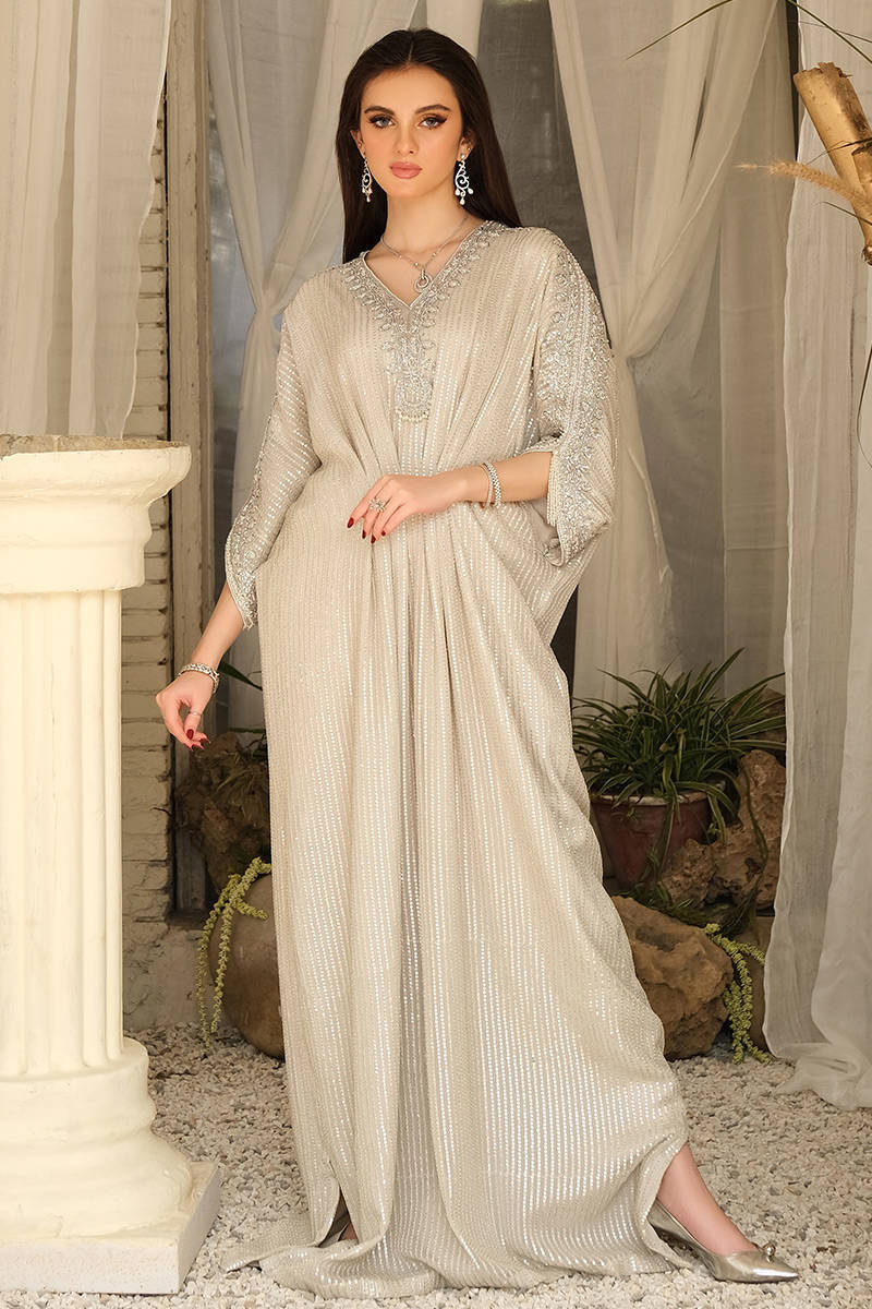 Varsha Mahek Fancy Work Designer Kaftan Style Dress Exporter New Collection