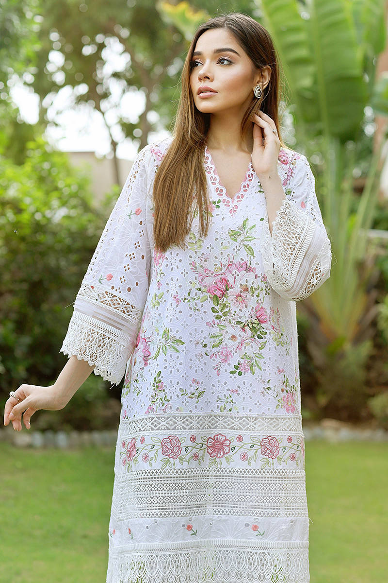 Picture of Pink Floral Chikan