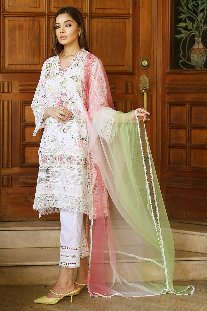 Picture of Pink Floral Chikan