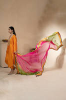 Picture of Mari Gold Shirt with pants