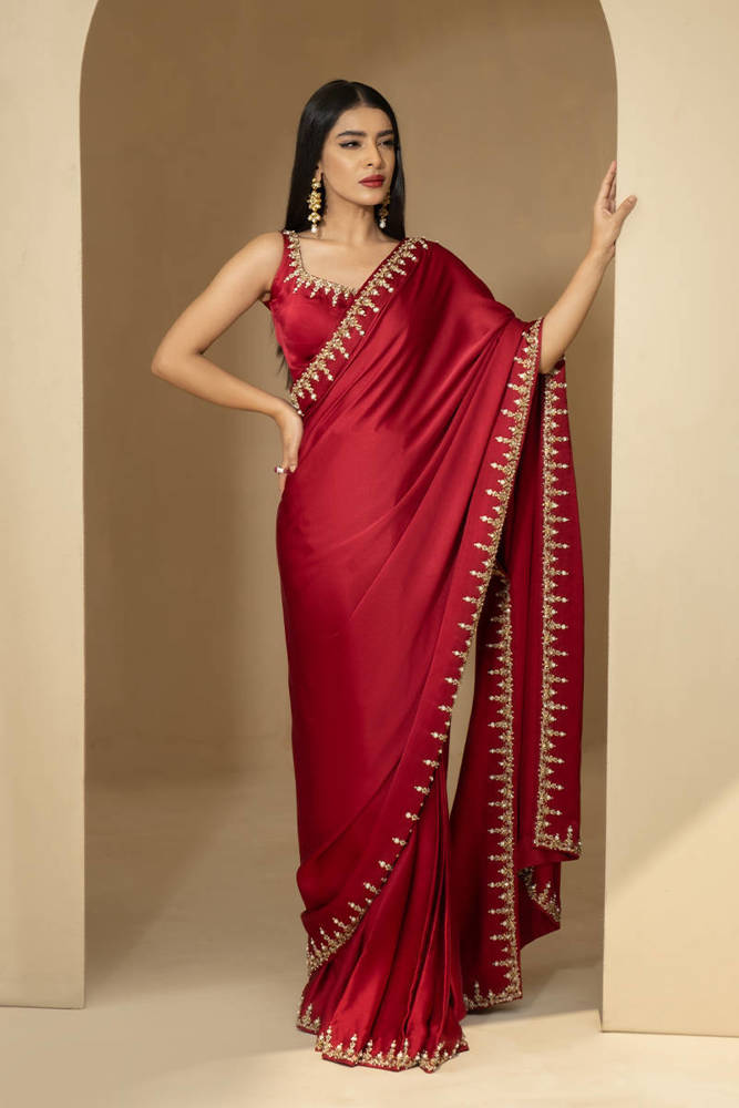 Picture of Maroon Saree