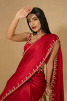 Picture of Maroon Saree