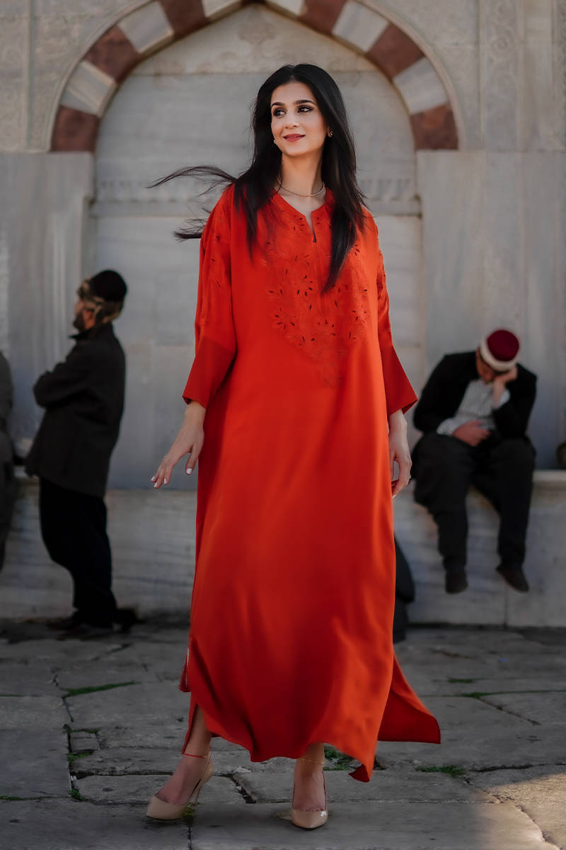 Picture of Rusk Silk Kaftan